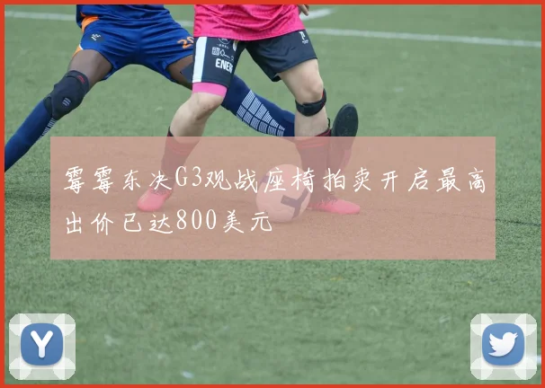 霉霉东决G3观战座椅拍卖开启最高出价已达800美元